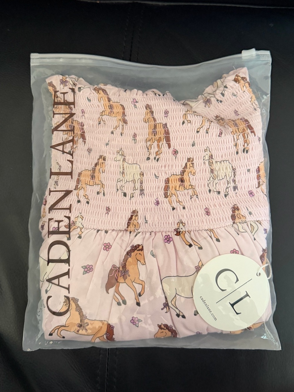 Caden Lane Smocked Twirl Bodysuit | Pony Club Pink